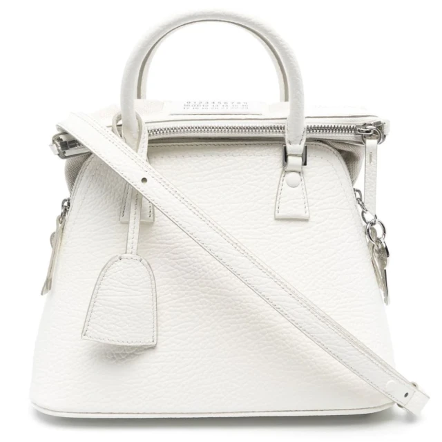 Maison Margiela 時尚品牌經典SAC白色小型手提兩用包(白)