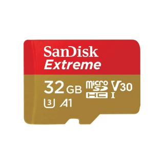 【SanDisk 晟碟】32GB 100MB/s Extreme microSDHC TF UHS-I U3 A1 記憶卡(平輸)