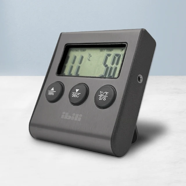 【IBILI】磁吸探針計時溫度計(烘焙測溫 料理烹飪 電子測溫溫度計時計)