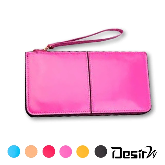 【DesirW】歐美時尚大容量手機錢包長夾(6色)