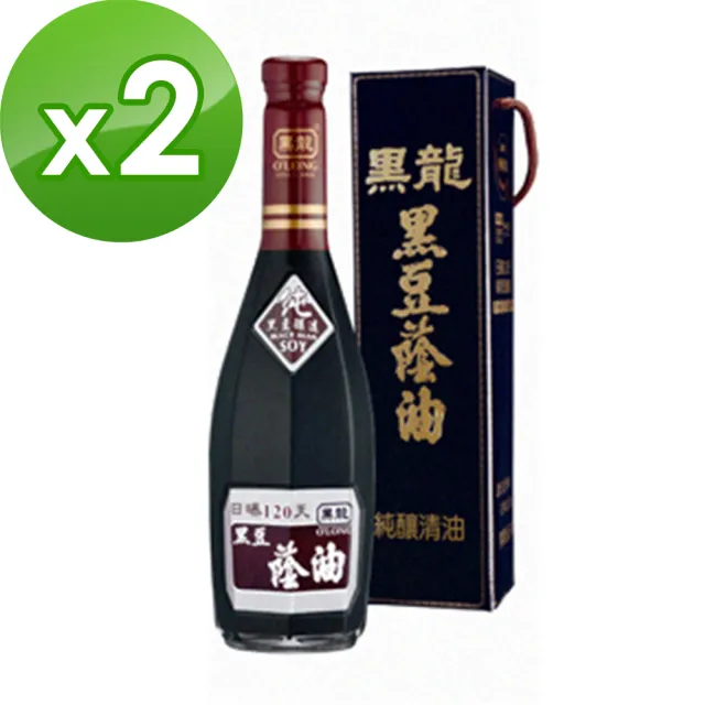 【黑龍】特級黑豆蔭油-純釀清油2入(600ml)