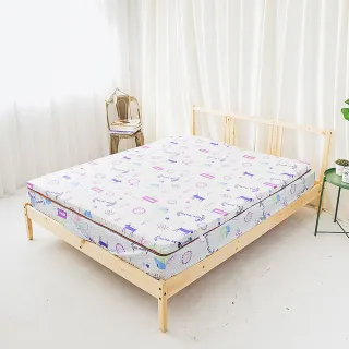 【米夢家居】夢想家園-雙人加大6尺MIT冬夏兩用純棉+紙纖三合一高支撐記憶床墊(白日夢)