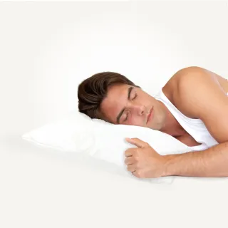 【迪奧斯 Dios】買1送1-超好眠天然乳膠枕(13cm高-枕芯加寬型 麵包枕頭 附天絲枕頭套)