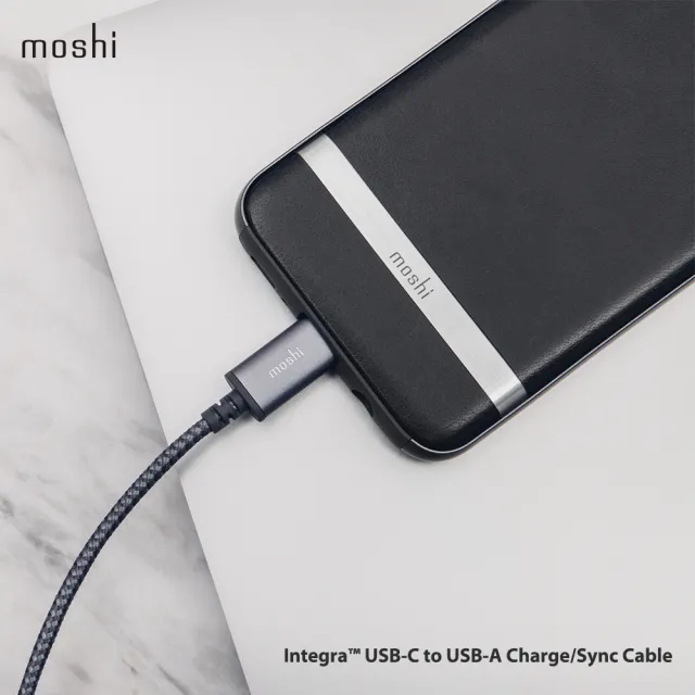 【Moshi】Integra 強韌系列USB-C to USB-A 耐用充電/傳輸編織線