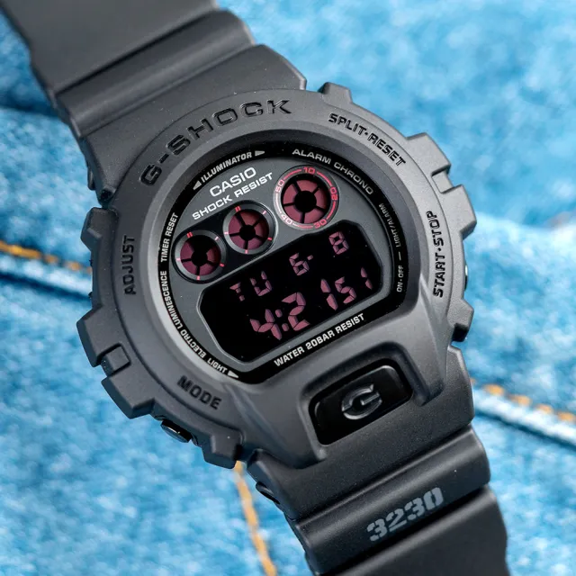 CASIO 卡西歐】G-SHOCK 軍事風格強悍運動腕錶(黑-DW-6900MS-1) - momo