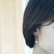 【City Diamond 引雅】18K日本AKOYA珍珠6-7mm黃K扭轉長垂耳環(東京Yuki系列)