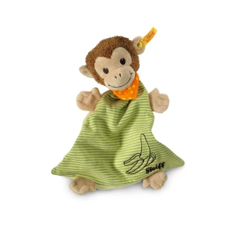 【STEIFF德國金耳釦泰迪熊】Jocko Monkey Comforter 猴子(嬰幼兒安撫巾)