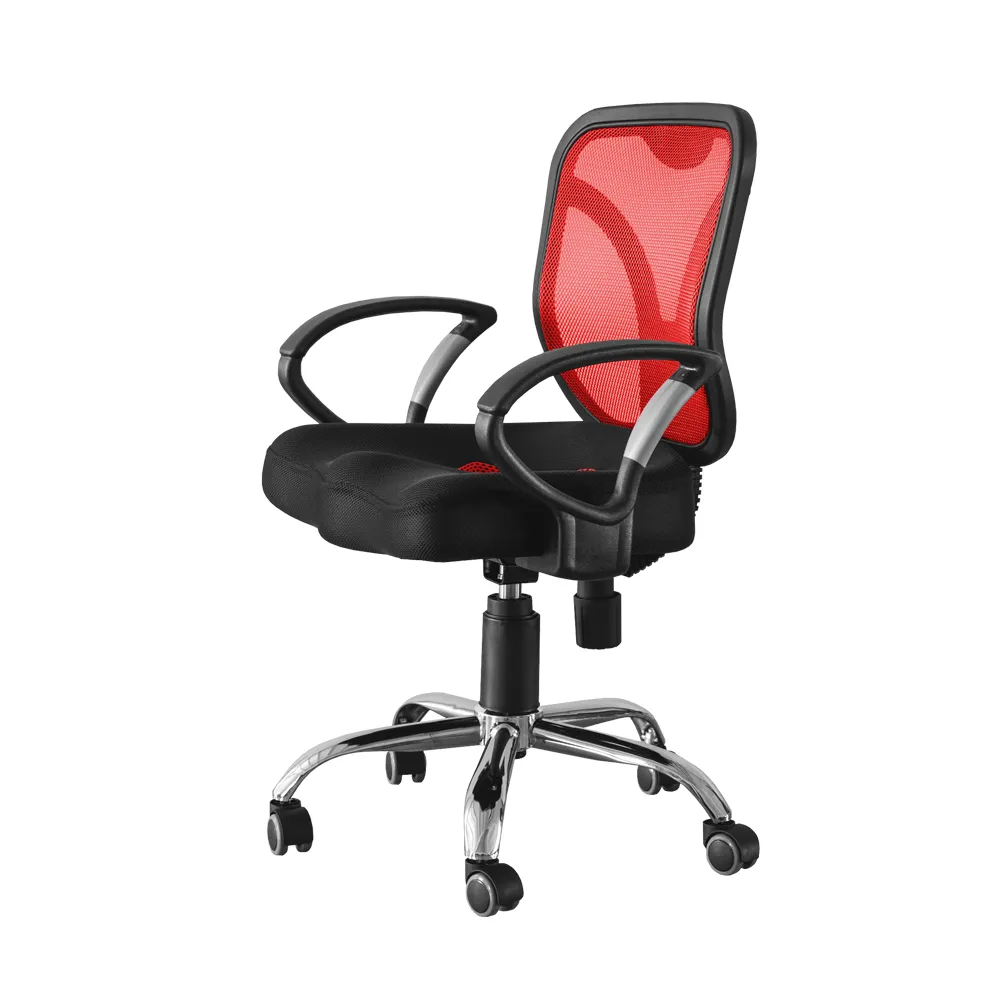 【完美主義】透氣3D美臀鐵腳電腦椅/辦公椅/書桌椅(四色可選)