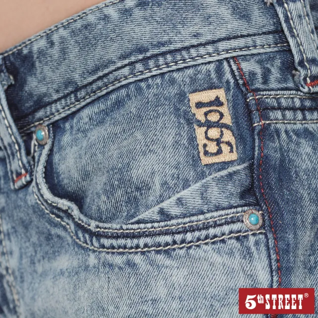 【5th STREET】女1965個性短褲-拔淺藍
