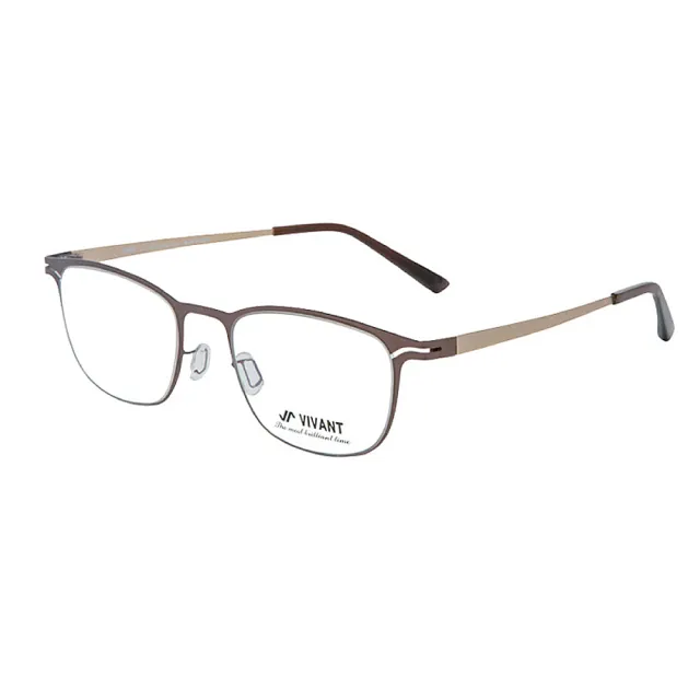 【VIVANT】強勢來襲 江南奢侈品牌金屬矩形光學眼鏡(棕 CARRE Brown)