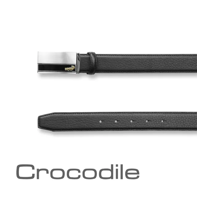 【Crocodile】雙11 鱷魚皮件 扣式皮帶 0101-40071(義大利進口牛皮)