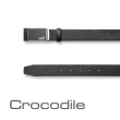 【Crocodile】鱷魚皮件 真皮扣式皮帶 0101-40041(義大利進口牛皮)