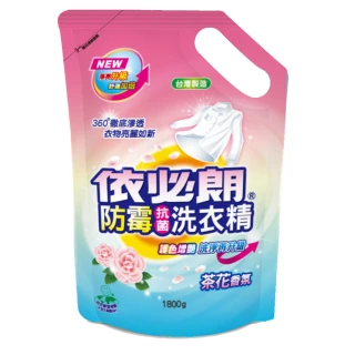 【依必朗】茶花香氛抗菌洗衣精10件組(1800g*10包)