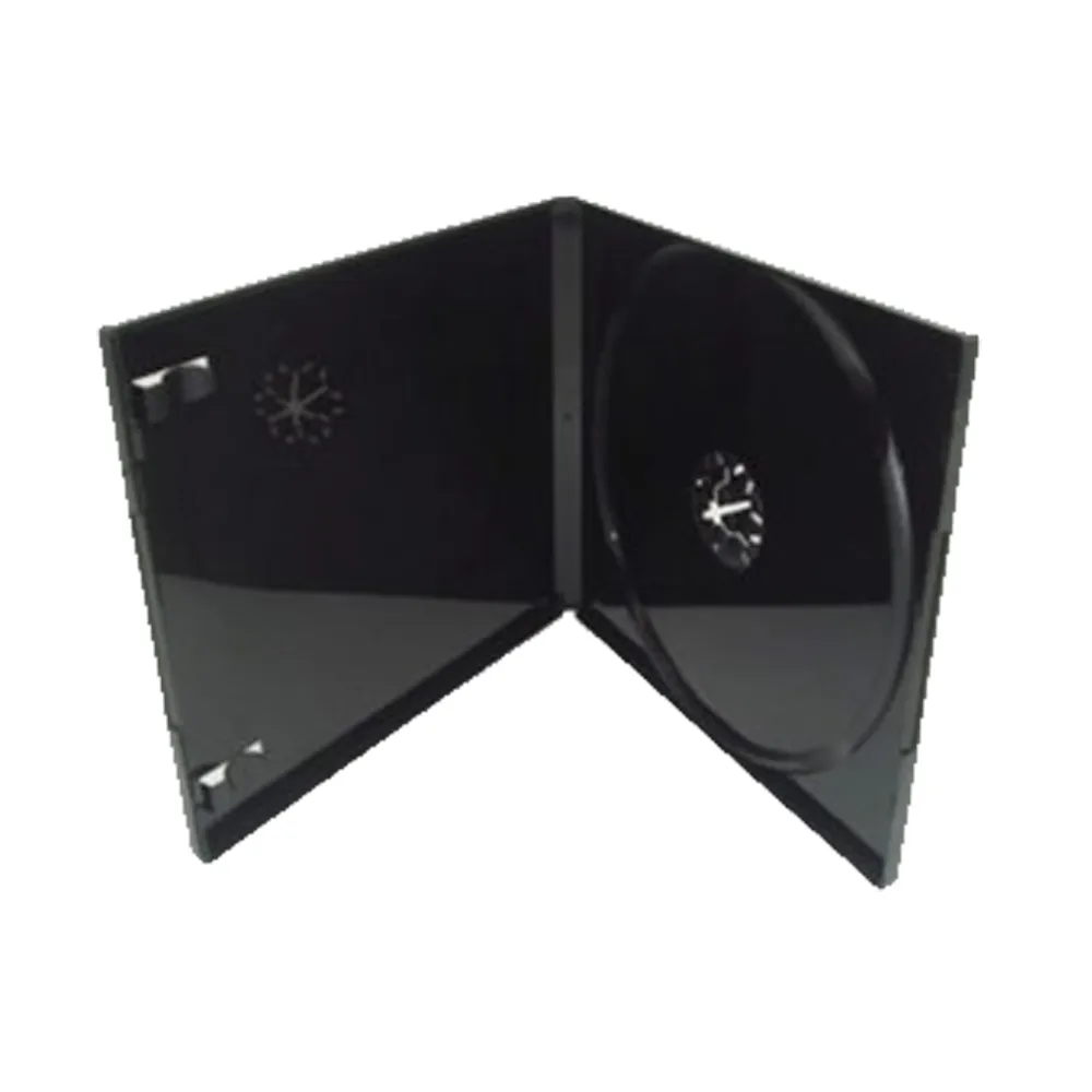 【臺灣製造】單片裝 10mm 摔不破PP黑色鏡面 CD盒/DVD盒/光碟盒/CD殼/有膜(30個)