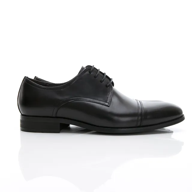 【GEORGE 喬治皮鞋】商務系列 真皮手工縫線紳士皮鞋-黑815015BW-10