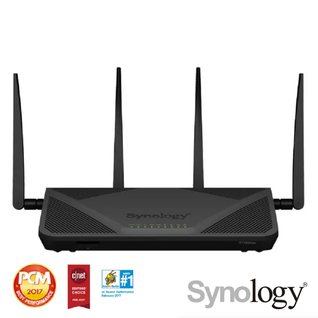 Synology 群暉科技】RT2600ac 雙頻WiFi 5 路由器/分享器- momo購物網- 好評推薦-2024年8月