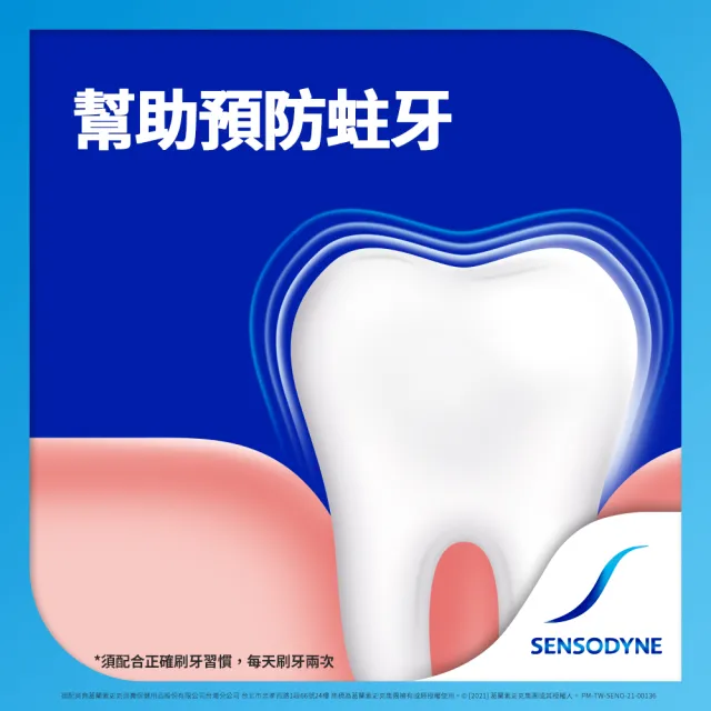 【SENSODYNE 舒酸定】日常防護 長效抗敏牙膏 清涼薄荷160gX6入(清涼薄荷)