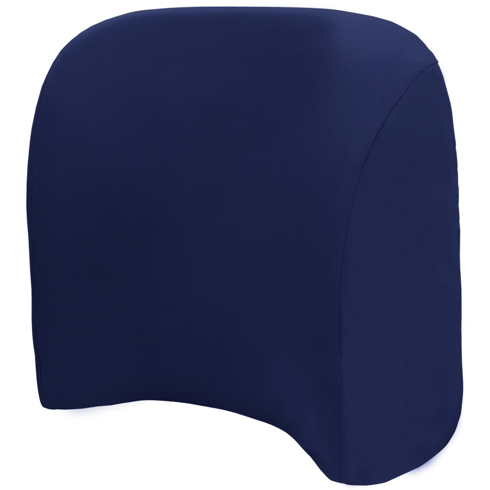 【HOLA】高密度抗菌健康深曲線舒適腰墊-丈青