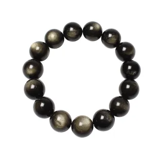 【石頭記】黑曜石手鍊 14mm(擋煞避邪)