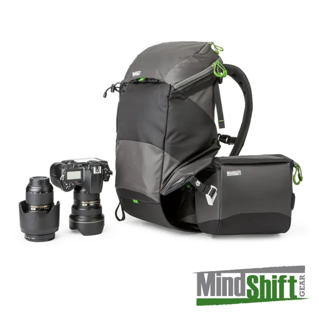 【MindShiftGear 曼德士】180度全景攝影登山包深灰/MS220A/彩宣公司貨(內含MS820內襯+MS900腳架綁帶)