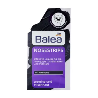 【Balea芭樂雅】深層控油活性炭去粉刺黑頭補水鼻貼3片/件(超值三件)