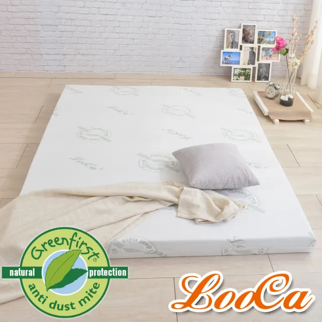 【LooCa】旗艦款10cm防蚊+防蹣+記憶床墊(單人3尺)