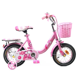 【寶盟BAUMER】12吋親子鹿腳踏車-粉紅(兒童腳踏車、童車)
