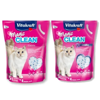 【德國Vitakraft】VITA Magic clean神奇抗菌水晶貓砂 5L/2.2kg*6入組(貓砂)
