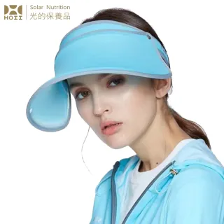 【HOII后益】HOII后益 伸縮艷陽帽 ★藍光(UPF50+抗UV防曬涼感先進光學機能布)