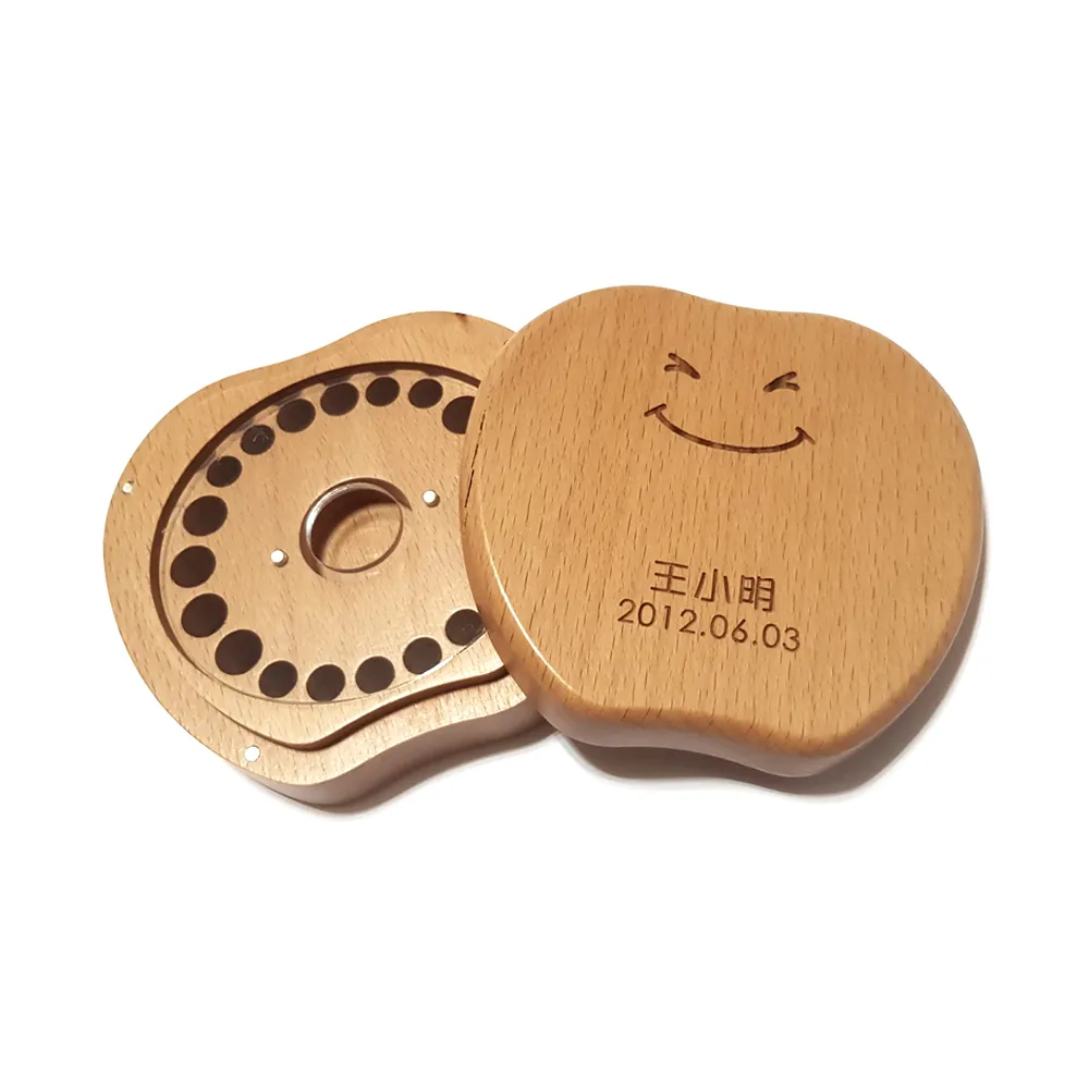 【gift4U 禮物+】台灣客製刻名兒童乳牙保存盒 調皮瞇眼(乳牙盒 乳齒盒 兒童禮 小學生 成長紀念)