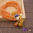 【鑫運來】吉祥金絲黃玉葫蘆三圈手鍊(6mm)