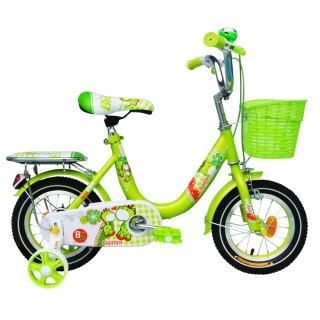 【寶盟BAUMER】12吋親子鹿腳踏車-淡綠(兒童腳踏車、童車)