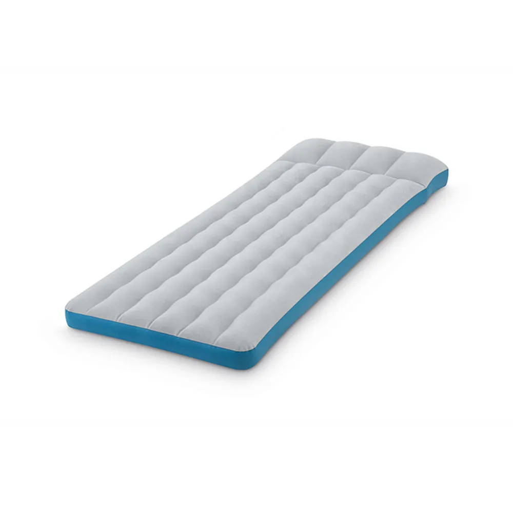 【INTEX 原廠公司貨】單人野營充氣床墊/露營睡墊-寬72cm-灰藍色(67998)