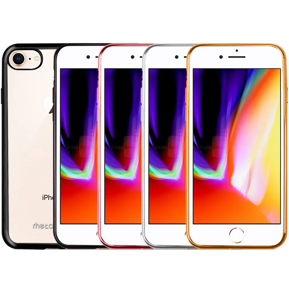 【阿柴好物】Apple iPhone 8(時尚超薄電鍍邊框TPU軟殼)