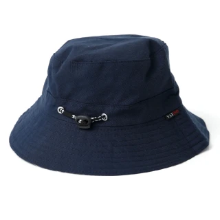 【玖飾時尚】休閒伸縮拉繩扣深藍漁夫帽(漁夫帽)