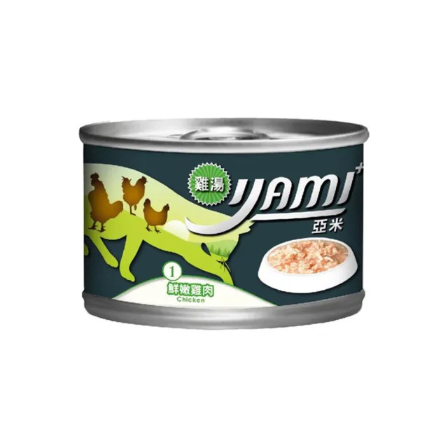 【YAMIYAMI 亞米貓罐】雞湯大餐主食罐 170g*24罐組(貓主食罐/貓罐 全齡貓)