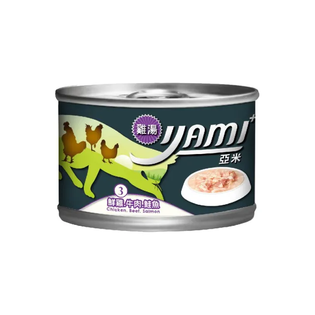 【YAMIYAMI 亞米貓罐】雞湯大餐主食罐 170g*24罐組(貓主食罐/貓罐 全齡貓)