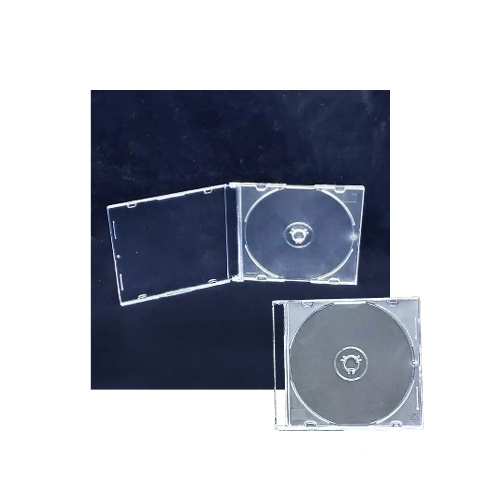 【臺灣製造】12CM專用― 5mm slim case霧透PS壓克力CD盒/DVD盒/光碟盒/CD殼(50個)
