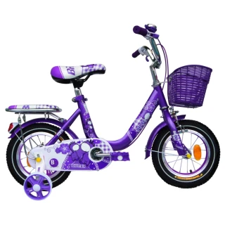 【寶盟BAUMER】12吋親子鹿腳踏車-紫羅蘭(兒童腳踏車、童車)