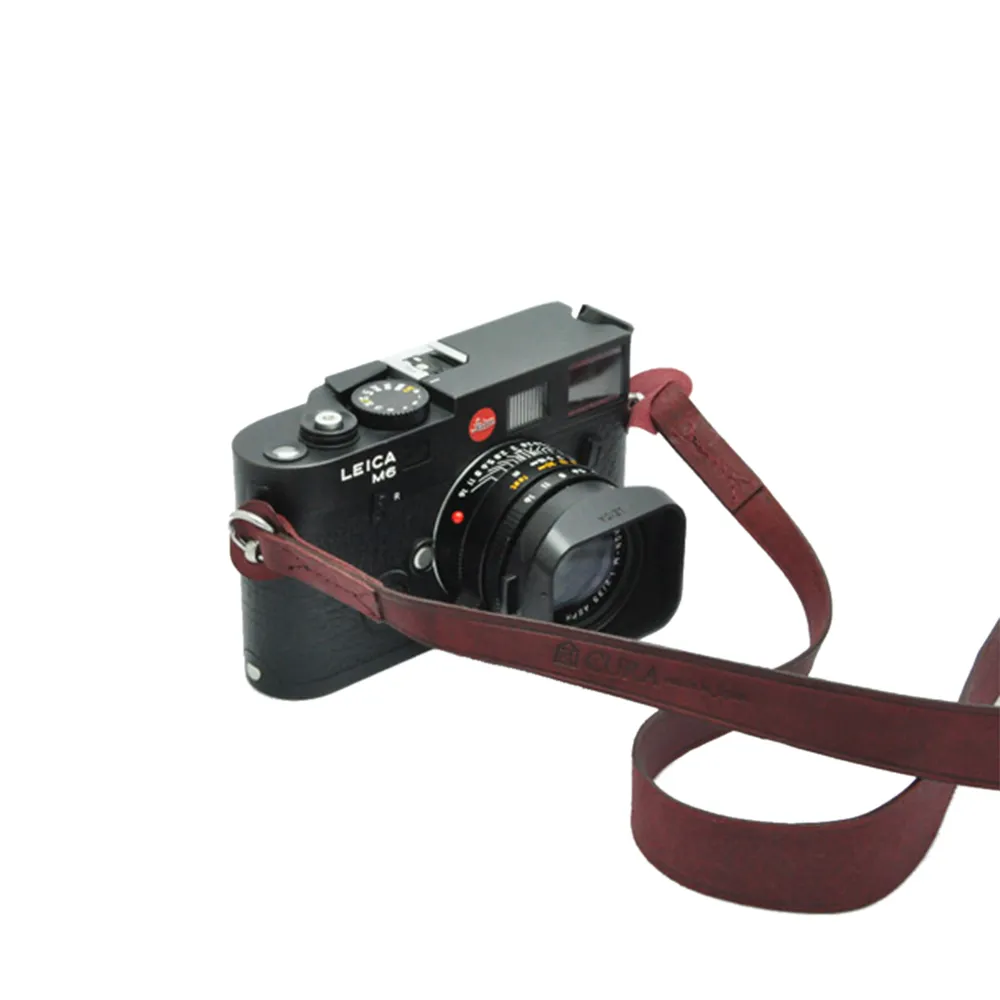 【日本3I CURA】120cm皮革相機背帶(酒紅)-CWS-101