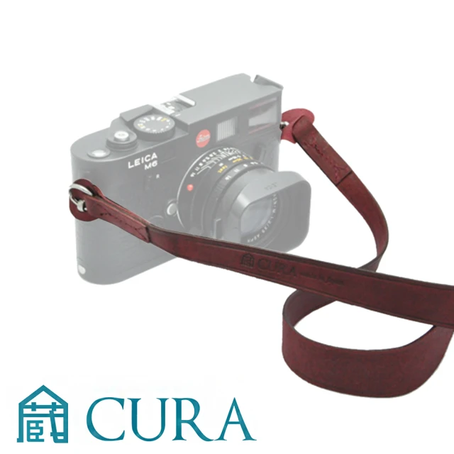 【日本3I CURA】120cm皮革相機背帶(酒紅)-CWS-101