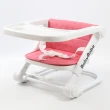 【Babybabe】攜帶式兒童餐椅(亞麻紅)