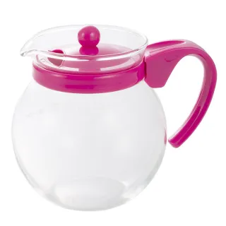 【iwaki】日本品牌耐熱玻璃沖茶器/茶壺640ml(粉色)