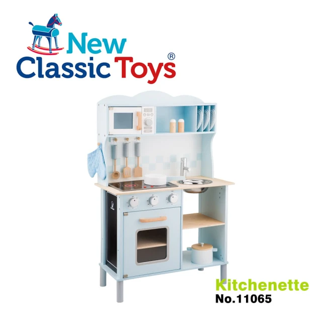 【New Classic Toys】聲光小主廚木製廚房玩具（含配件12件）(11065)