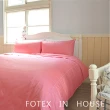 【Fotex芙特斯】俏麗粉-純棉玩色系列-單人防蹣兩用被(物理性防蹣寢具)