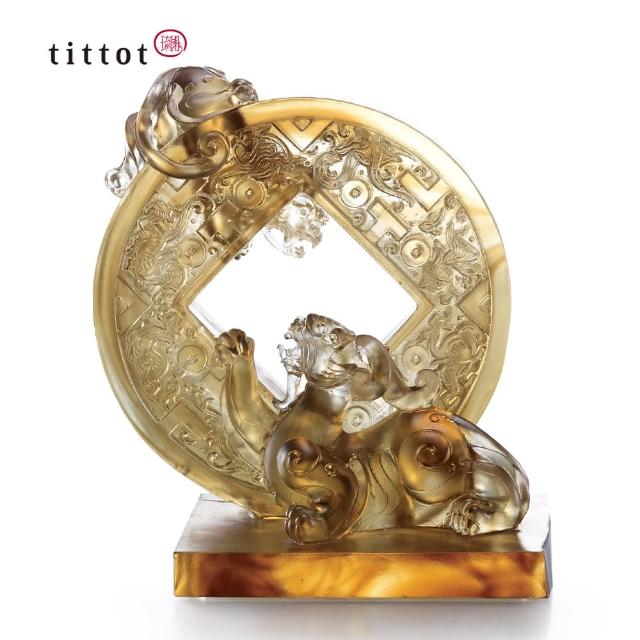 【tittot 琉園】富貴亨通_發財_開運(琉璃/禮物/玻璃/水晶/藝術品/擺飾/禮贈/企業/送禮/富/貴/亨/通)