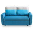 【時尚屋】莫妮卡雙人座藍色布沙發床 MT7-340-1(免組裝 免運費 沙發)