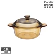 【CorelleBrands 康寧餐具】0.8L晶彩透明鍋