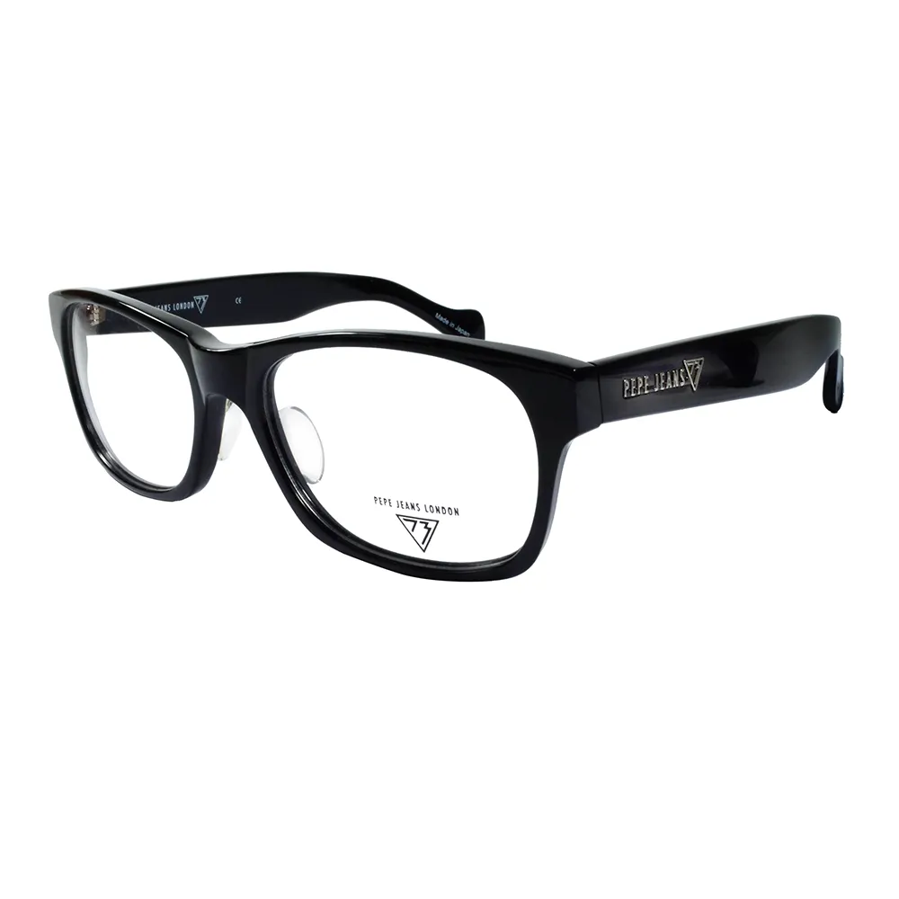 【Pepe Jeans】英倫時尚簡約風格造型光學眼鏡(PJ734101M001 黑)
