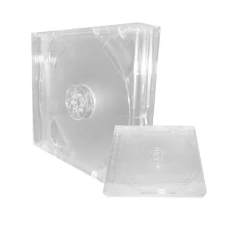 【臺灣製造】24mm PS遊戲盒 透明雙片裝PS材質遊戲盒/CD盒/DVD盒/光碟盒/可放封底(10個)